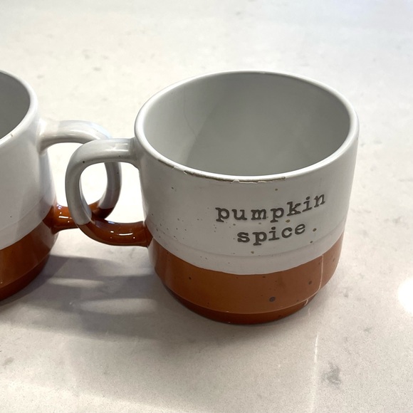 Hello Pumpkin Spice Fall Coffee Mug Set of 2 Ceramic - Picture 4 of 8